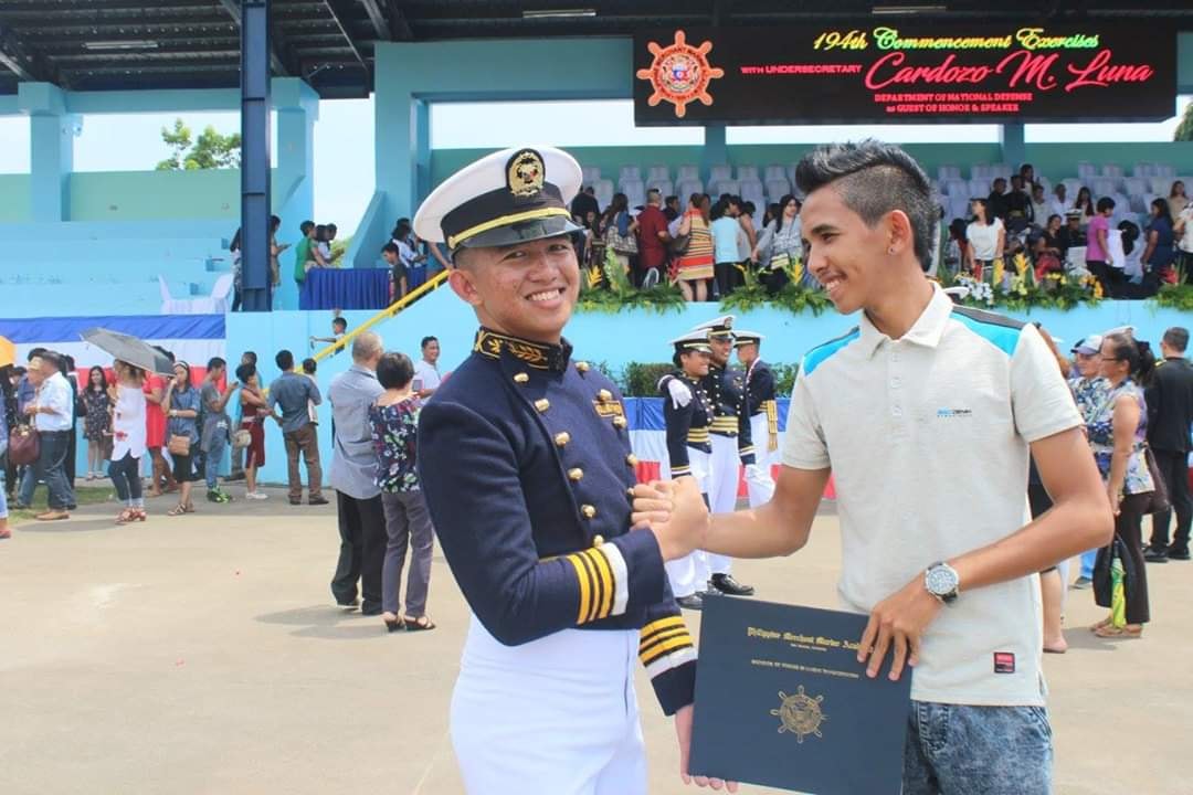 Graduation with my brother